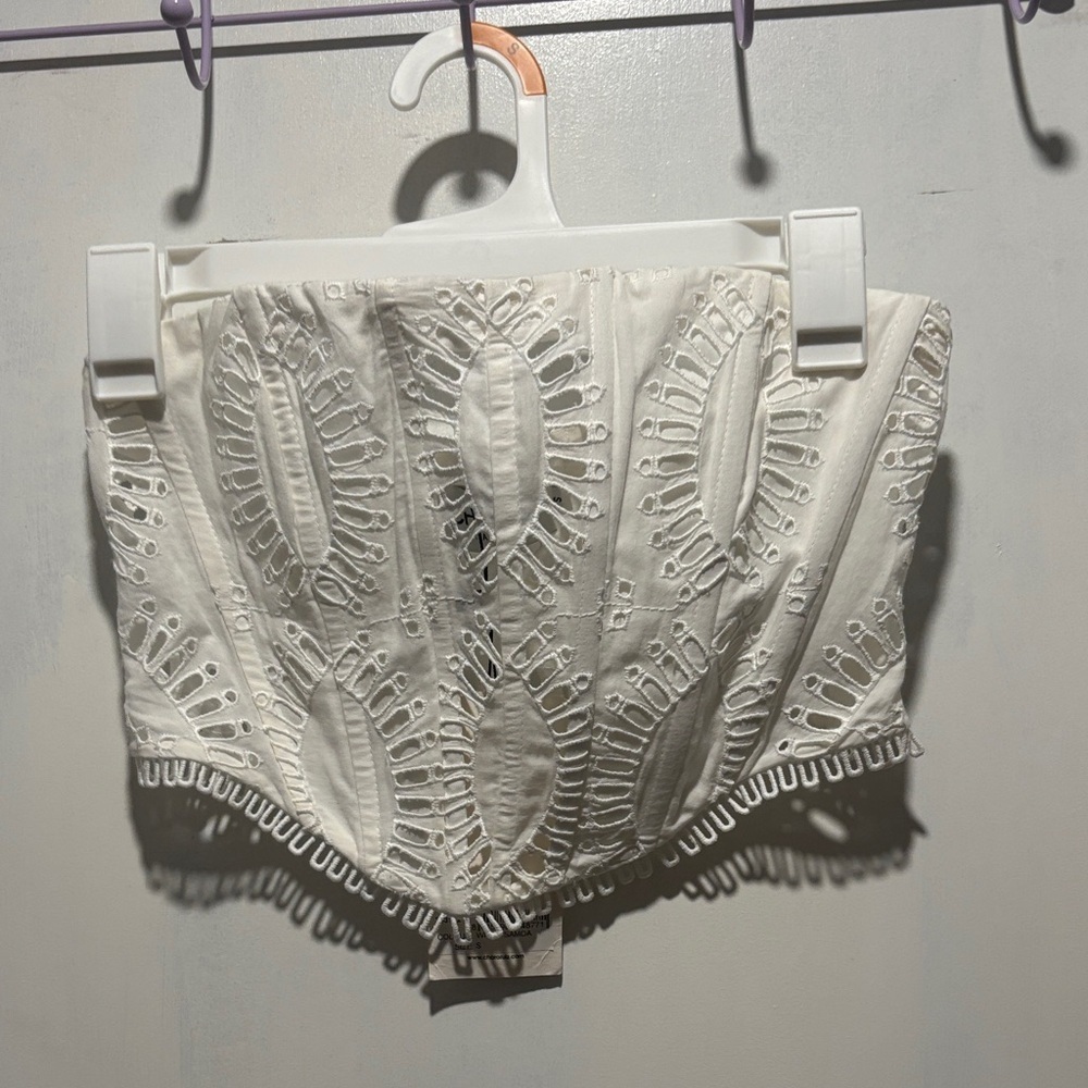 CHARO RUIZ bustier sting crop top